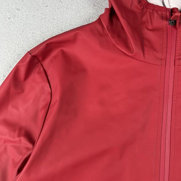 Rains Base Jacket Men’s XXS/XS Red Full Zip Hooded Long Sleeve Waterproof - Picture 4 of 16